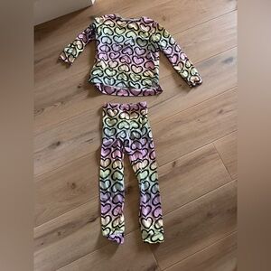 Girls' pixie lane Pastel Rainbow Heart Set - Multicolor